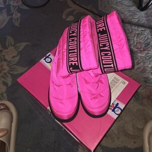 Juicy Couture Pink Ankle Boots